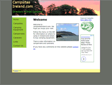 Tablet Screenshot of campsitesireland.com
